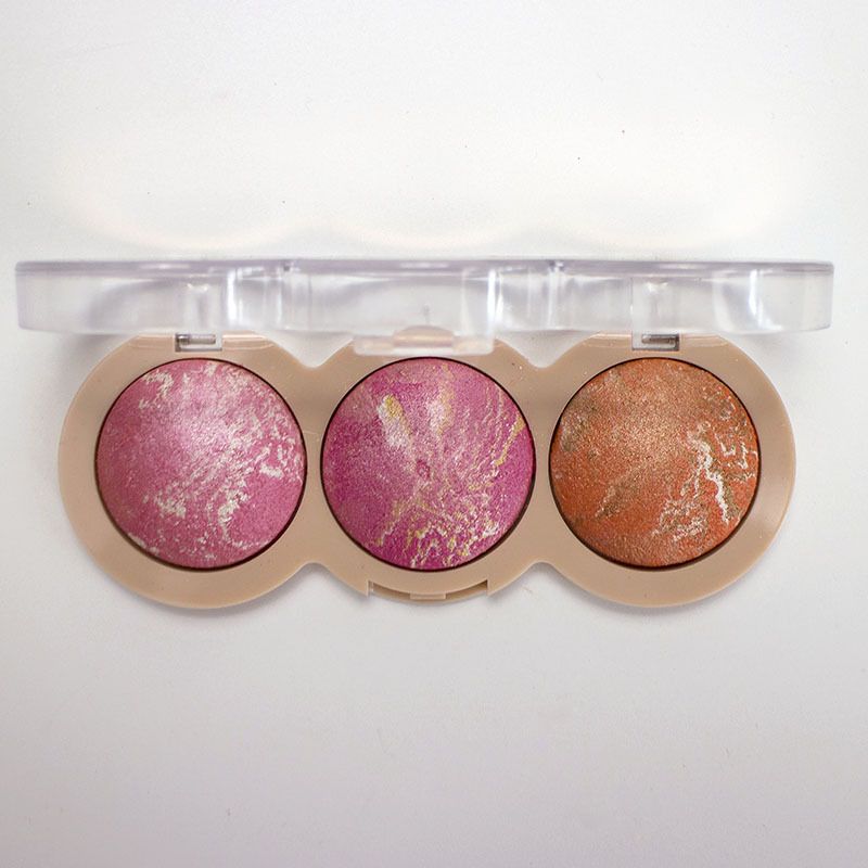 3 Colors Highlighters Glow Blush Pressed Powder Blusher Bronzer Pearl Contour Luminizers Eye shadow Brighten Refine