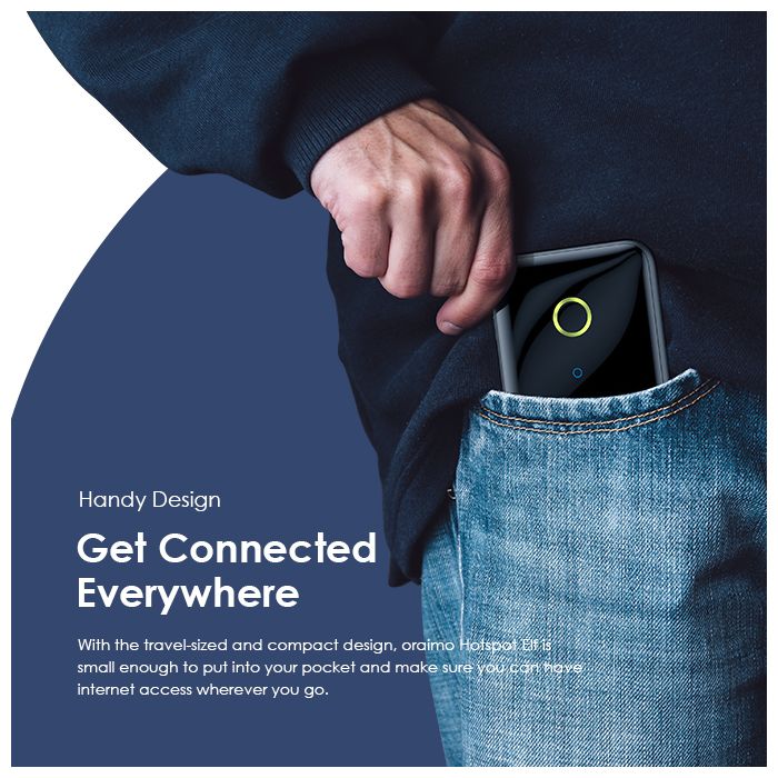 oraimo sharable WiFi 4G Mobile Hotspot MIFI open to all networks, including Faiba,
