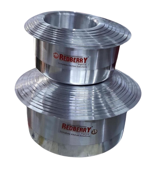 Heavy Duty Set Of Stainless Aluminium Sufuria Silver with no lids
