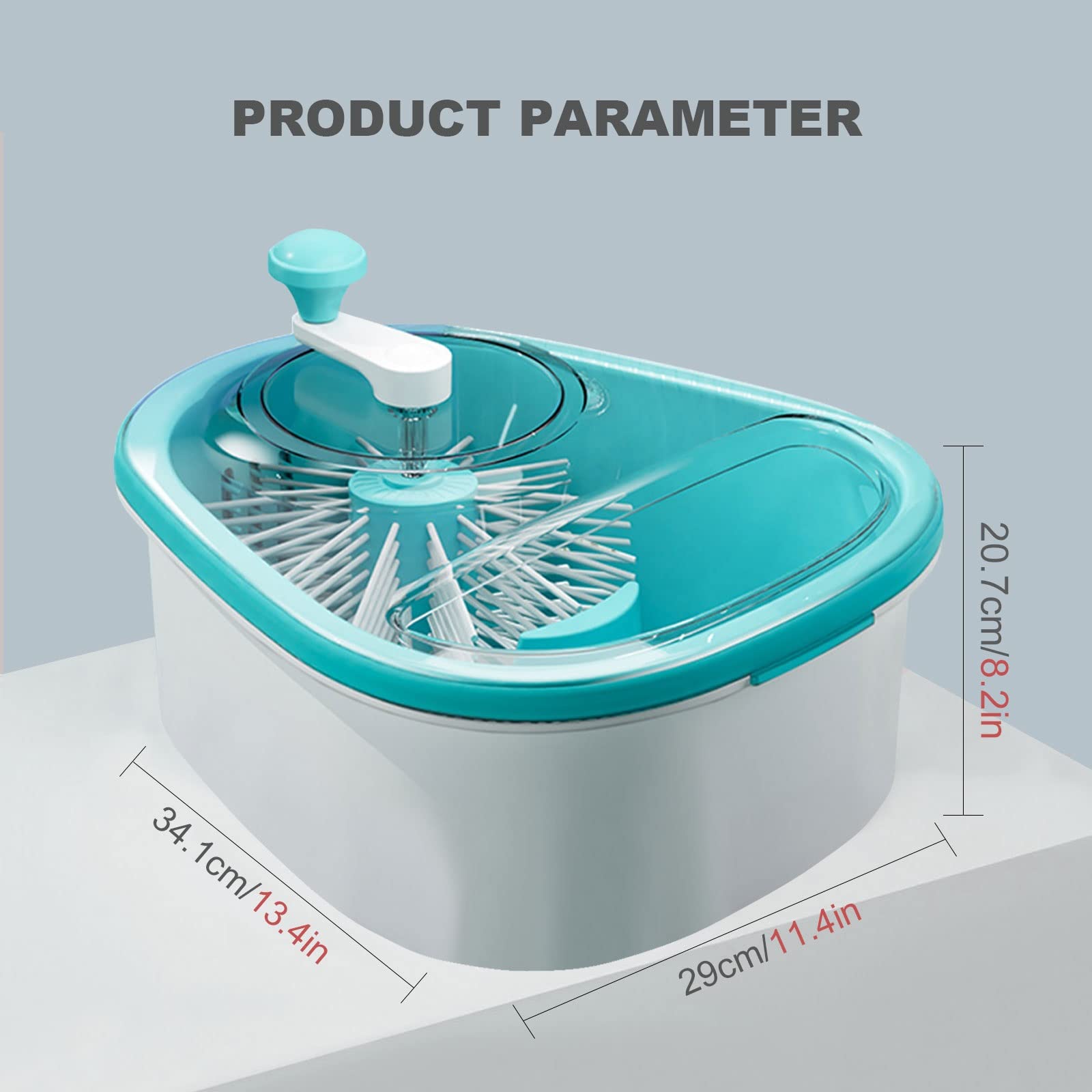 Fruit Vegetable Washing Machine Fruit Washing Spinner Device Vegetable Cleaner Device with Spin Scrubber Brush for Home Kitchen