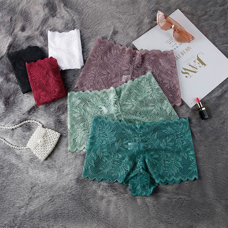 3PCS Women Panties 3 IN 1 Women's lace underwear Breathable embroidered flat angle Panties Low waisted seamless women's triangle pants