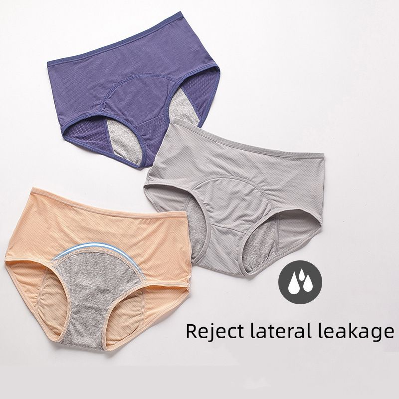 3PCS Women Panties Large Size 3pcs/Set Leak Proof Menstrual Panties Women Period Underwear Sexy Pants Incontinence Underwear Briefs Dropshipping