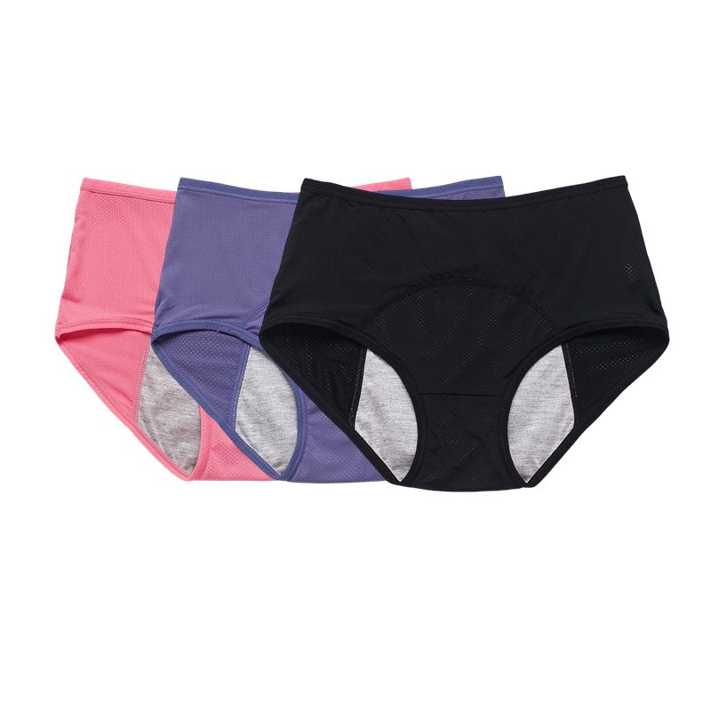 3PCS Women Panties Large Size 3pcs/Set Leak Proof Menstrual Panties Women Period Underwear Sexy Pants Incontinence Underwear Briefs Dropshipping