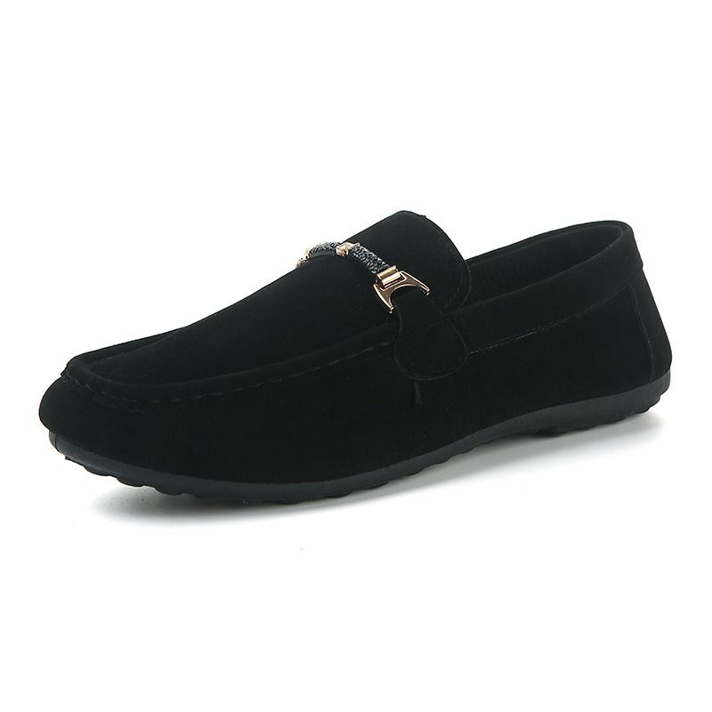BIG SIZE 40-46 Youth casual shoes men's trendy korean version of student shoes men's trendy shoes casual shoes one-foot slippery beanie shoes mens shoes loafers shoes