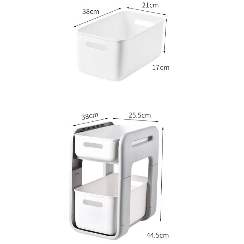 Two tier multifunctional kitchen Rack