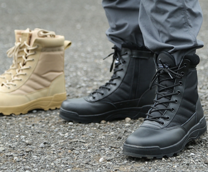 Tactical Military Boots Men Boots Special Force Desert Combat Army Boots Outdoor Hiking Boots Ankle Shoes Men Work Safty Shoes