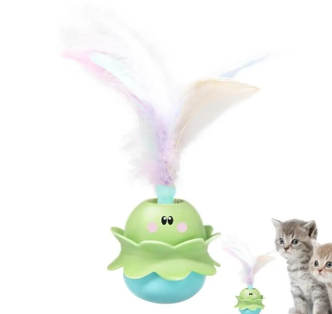 Not Fall Swing Toys For Cats Kitten Interactive Balance Car Cat Chasing Toy With Catnip Funny Pet Products For Dropshipping