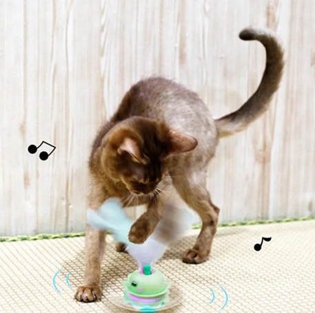 Not Fall Swing Toys For Cats Kitten Interactive Balance Car Cat Chasing Toy With Catnip Funny Pet Products For Dropshipping