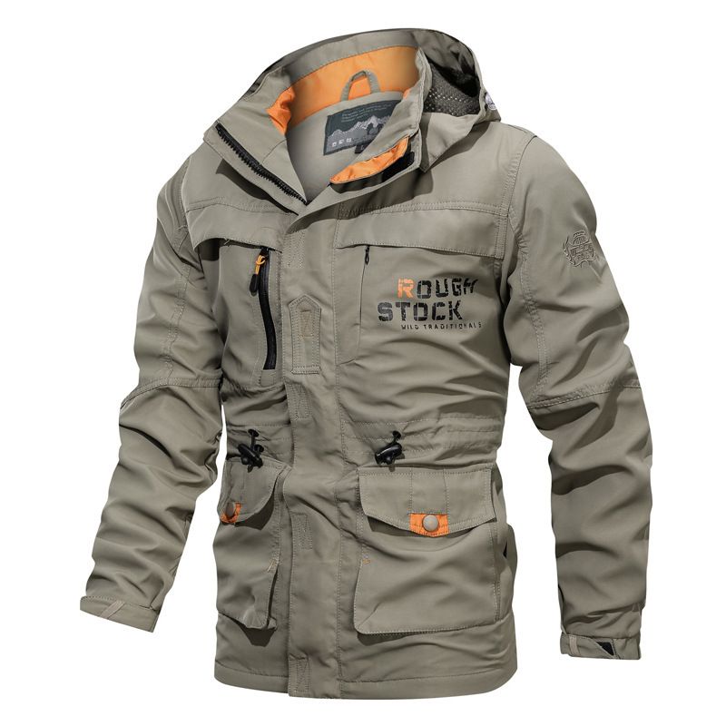 Men Windbreaker Military Field Jackets Outerwear Mens Tactical Waterproof Pilot Coat Hoodie Men Hunting Army Clothes Camping