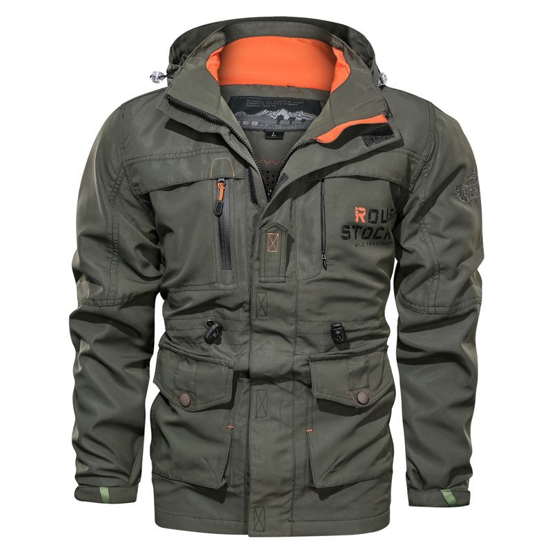 Men Windbreaker Military Field Jackets Outerwear Mens Tactical Waterproof Pilot Coat Hoodie Men Hunting Army Clothes Camping