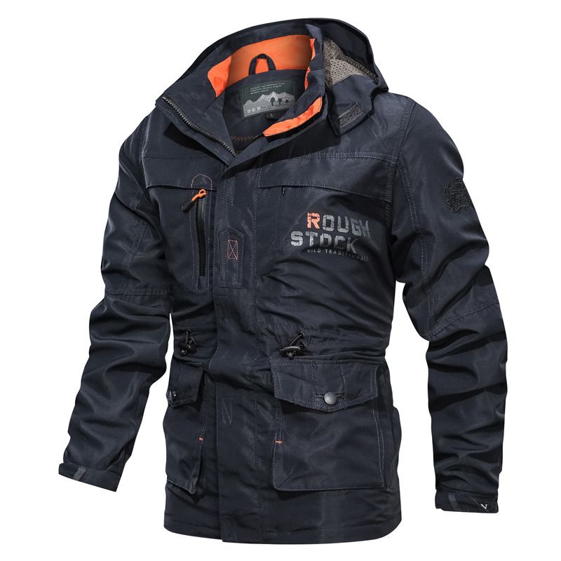 Men Windbreaker Military Field Jackets Outerwear Mens Tactical Waterproof Pilot Coat Hoodie Men Hunting Army Clothes Camping