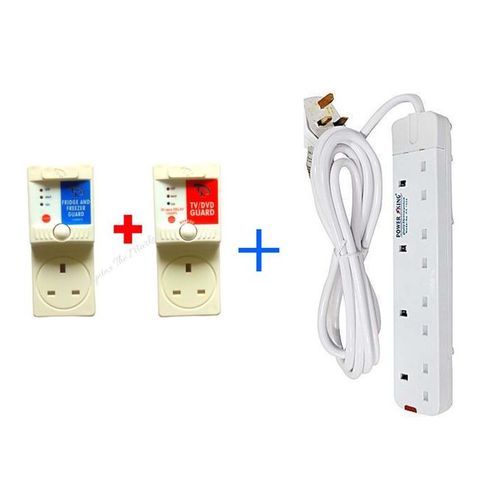 Fk 13 Amps TV Guard + FRIDGE Guard + A FREE 4 Way Extention
