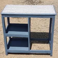 Wooden kitchen table for 2 burner gas cooker