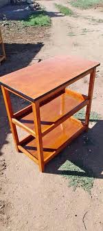 Wooden kitchen table for 2 burner gas cooker