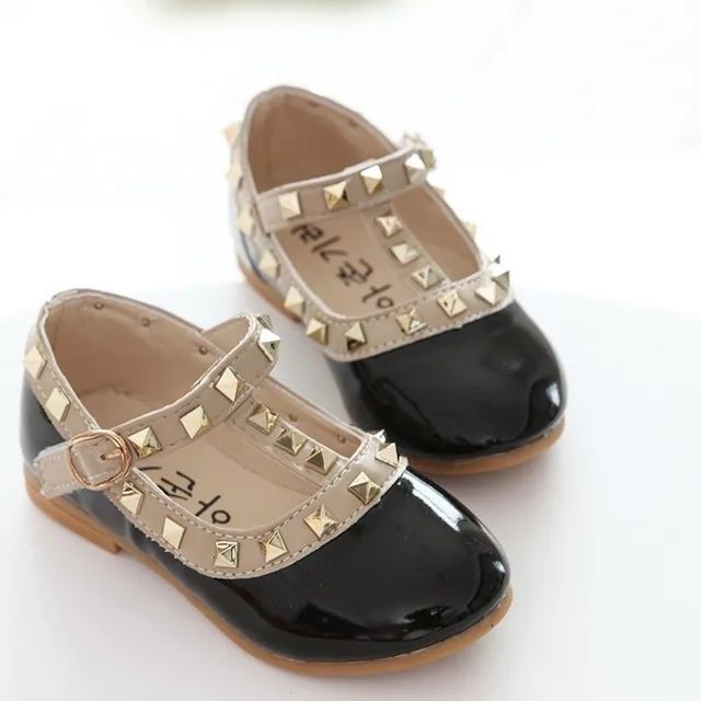 Girls Loafers Shoes Spring Children Shoes Girl Rivets Princess Autumn Toddler Girls Kids Flat Shoes T-Tied Style Girls Summer Sandals