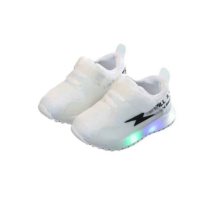 Kid Tennis 2024 Spring And Autumn Children LED Sneakers Boys Glowing Shoes kids Baby Girls Toddler Shoes with Light Up Luminous