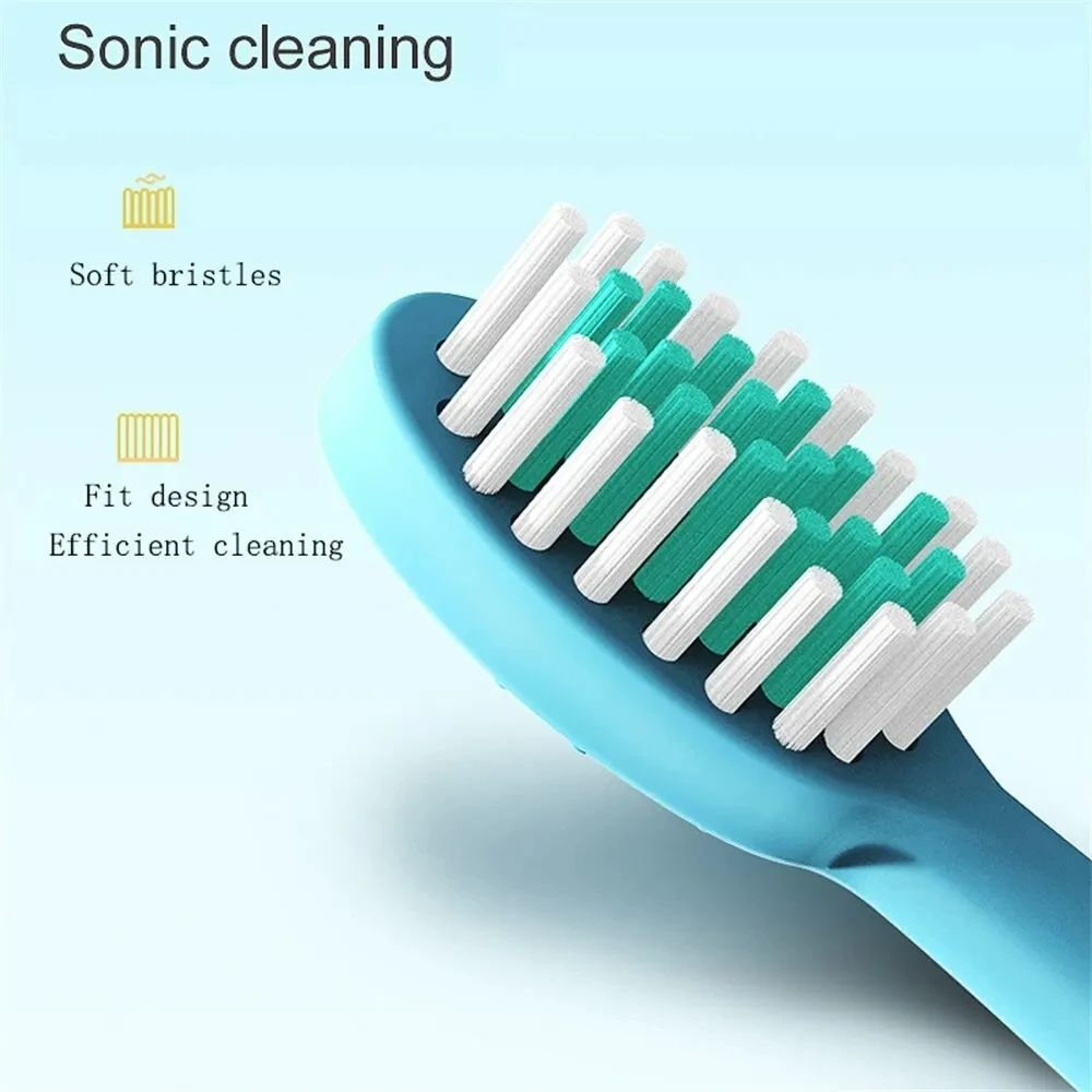 Colorful Cute Cartoon Design Ultrasonic Electric Toothbrush Slim Smart Kids Electric Toothbrush With Replacement Heads