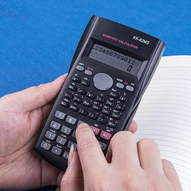 Portable Scientific Calculator  Functions Calculator 12 Digits Display Scientific Calculator for Mathematics Teaching  School Student 240  KK-82MS-B
