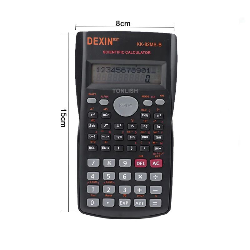 Portable Scientific Calculator  Functions Calculator 12 Digits Display Scientific Calculator for Mathematics Teaching  School Student 240  KK-82MS-B
