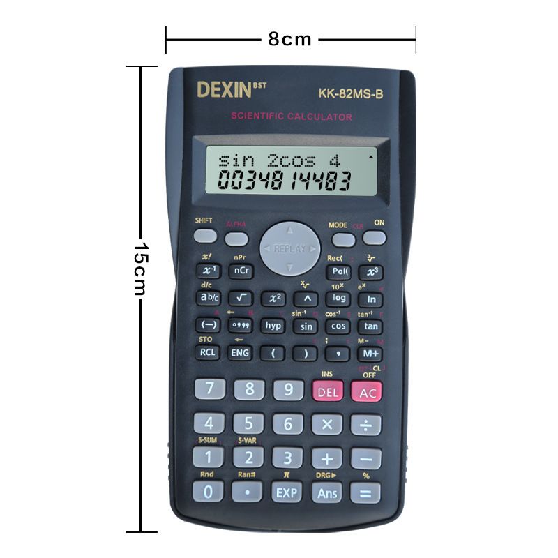 Portable Scientific Calculator  Functions Calculator 12 Digits Display Scientific Calculator for Mathematics Teaching  School Student 240  KK-82MS-B