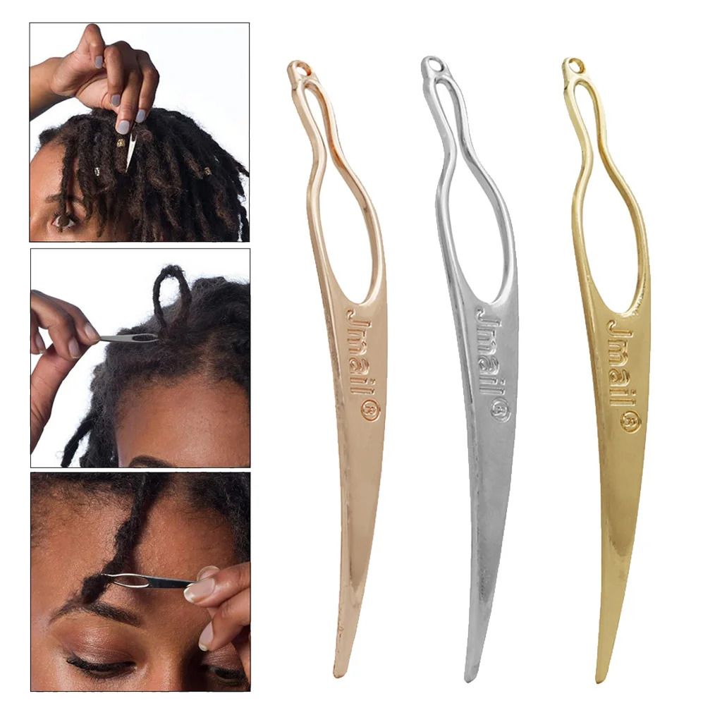2Pcs Dreadlocks Starting Needle Weaving Hook Needle Wig Making Tools Wig Making Tools Hair Styling Tools