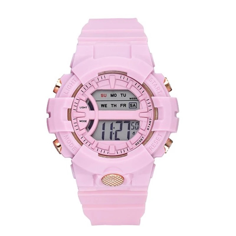 Fashion Girls Watch Waterproof LED Digital Women Watches Countdown Stopwatch Sport Multifunction Clock Electronic Wristwatch