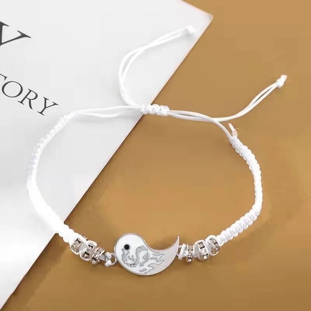 2024 Fashion Tai Chi Bracelet Dragon Figure Yin Yang Adjustable Bracelet Boyfriend Girlfriend Valentine's Day Friendship Jewelry