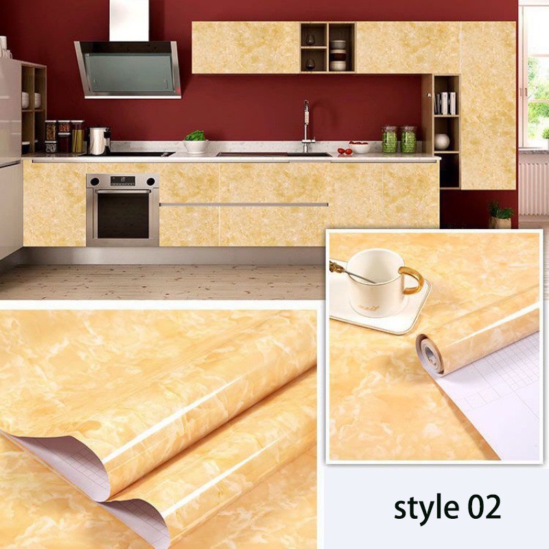2024 Waterproof Oil-proof Wall Paper, Paper for Countertops Desk Cover Table Top Removable Wallpaper Self Adhesive Kitchen Countertop Peel and Stick Wallpaper Waterproof Oil Proof Marble Paper