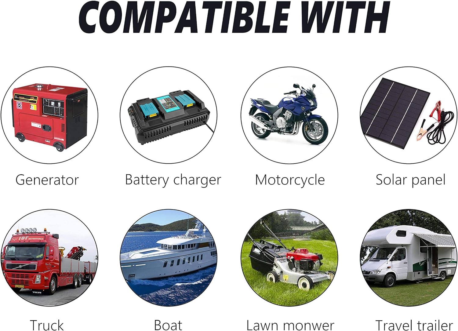 30CM 12AWG SAE Socket Solar Weatherproof Sidewall Port DIY Cord, SAE Quick Disconnect Wire Harness Panel Mount Power Cable with Cap for Motorcycle, Car, Generator