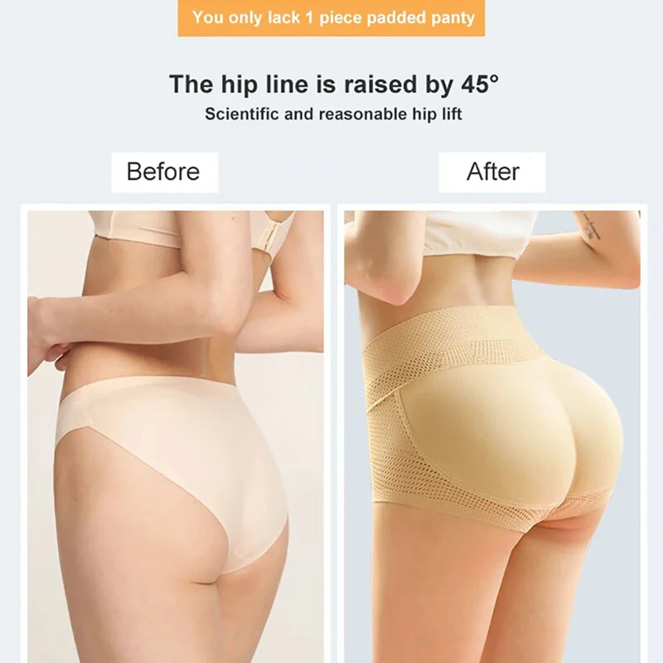 Butt Lifter Shaper Panties Women Hip Enhancer Shapewear High Waist Fake Buttocks Push Up Control Panties Padded Underwear Briefs
