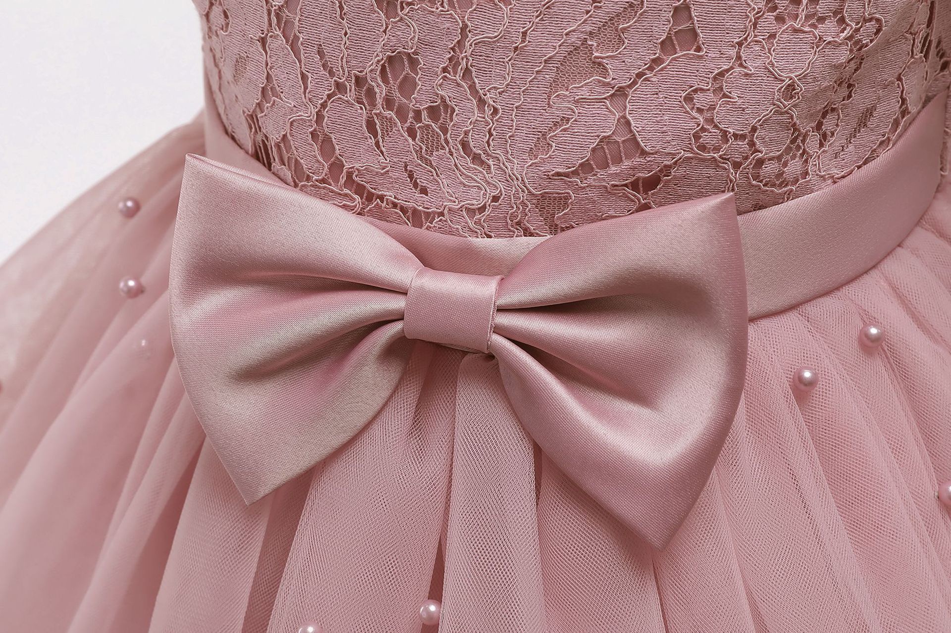 2-7Years Toddler Kid Girl Princess Dress Lace Tulle Wedding Birthday Party Tutu Dress Pageant Children Clothing Kid Costumes