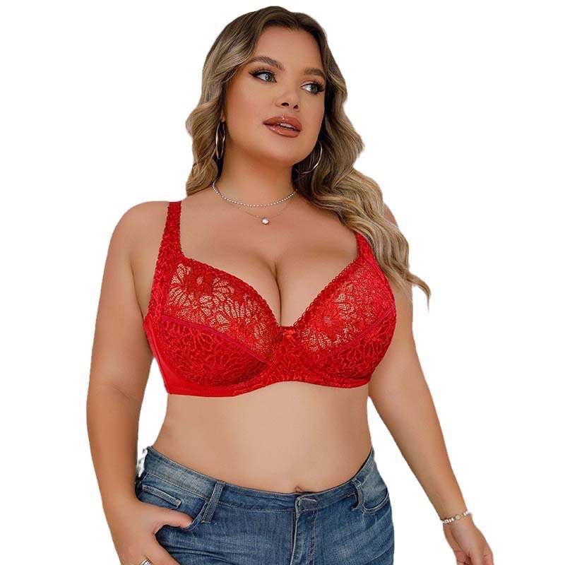 Women's Front Side Buckle Lace Edge Without Steel Ring Movement Seamless Gathering sujetadores sexys soutiens-gorge sexy