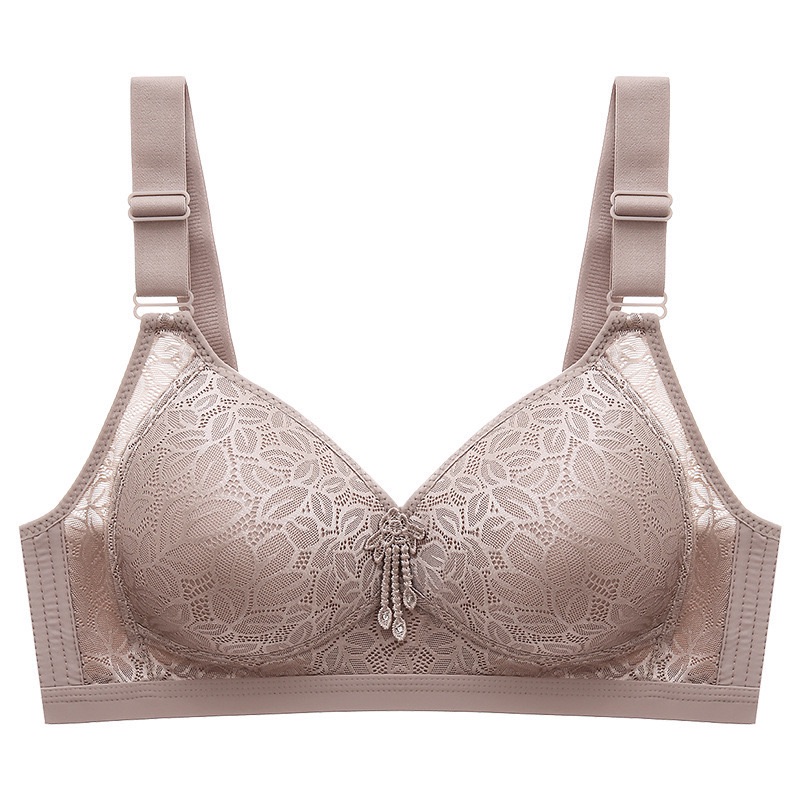 Plus Size Ladies Bra Thin No Steel Ring Comfortable Breathable Bra Adjustable Underwear Push Up Women Lingerie Bra BC Cup