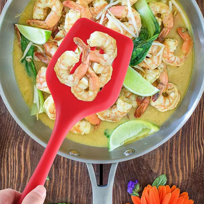 5Pcs Silicone Cooking Utensils Set Non-Stick Silicone Cake Spatula Cooking Shovel Whisk Oil Brush Flexible Kitchen Utensils Sets