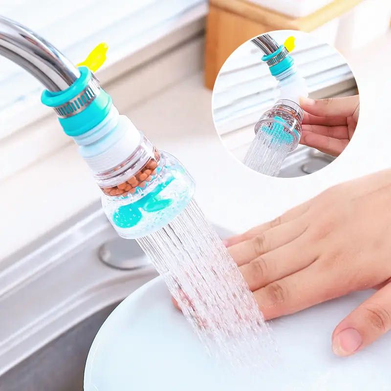 1pc Retractable Faucet Water Filter Rotatable 360 Water Filter Tap Purifier Adjustable Water Tap Kitchen Accesories Household Water Filter Nozzle Adapter Sink