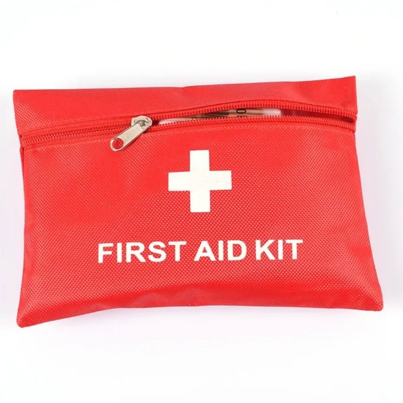 Portable Home First Aid Kit Outdoor Travel Waterproof Mini Emergency Survival Kit Red