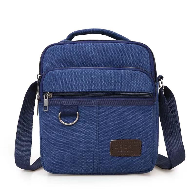 Trendy Men Multifunction Canvas Shoulder Bag Fashion Retro Casual Canvas Crossbody Bag Casual Handbag Simple Design Travel Bag Male Crossbody Bag Flap Handbag Celebrity Recommend Outdoor Handbag