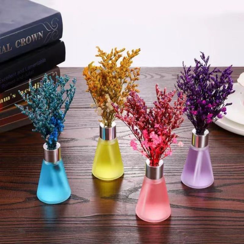 Air Freshener Toilet Deodorant Aromatherapy Indoor Expansion Perfume Bathroom Bedroom Washroom, Living room Office etc Stay Fragrance Each 50ml Bottle Have 4 Perfumes(Lemon Lavender Ocean Peach)