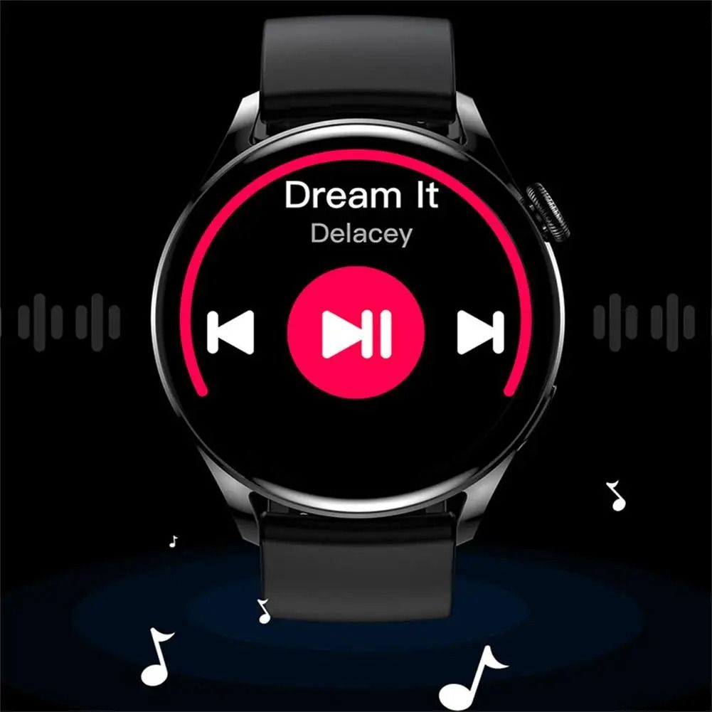 GT5 Smart Watch Full Touch Screen Sport Fitness Watch for Call NFC Wireless Charging Heart Rate Blood Pressure Monitor Sports