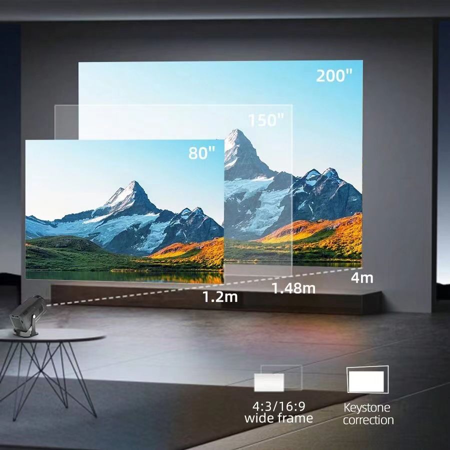 EAGLE SHADOW LED No Netflix Projector 4K Android 11 HY320 Dual Wifi 200ANSI H713 BT5.0 1080P 1920*1080P Cinema Camping Projetor