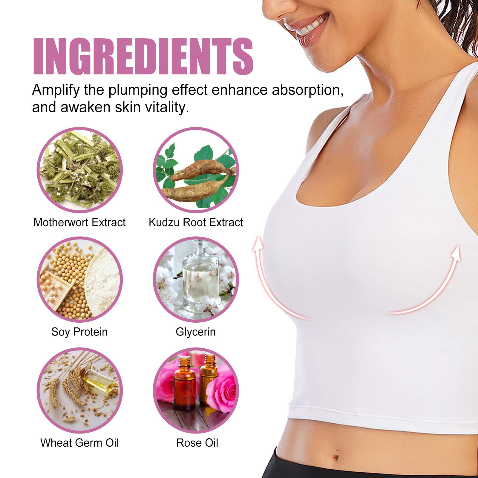 Ginger Breast Shrinking Cream Chest Lifting Fever Massage Cream Chest Lifting Chest Shrinking Postpartum Chest Shrinking