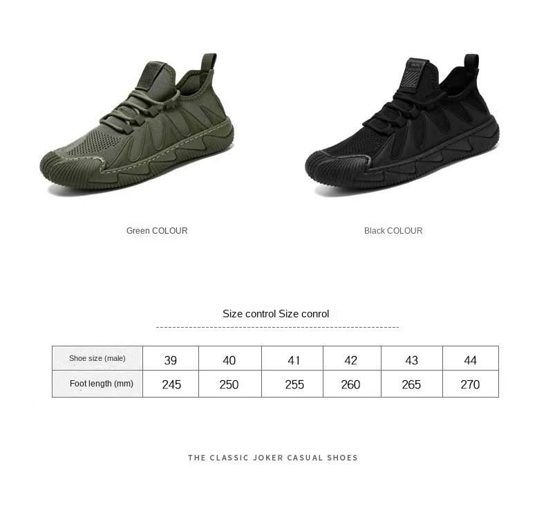 Men's Shoes New Casual Shoes Men's Running Sneakers Youth Black Work Shoes