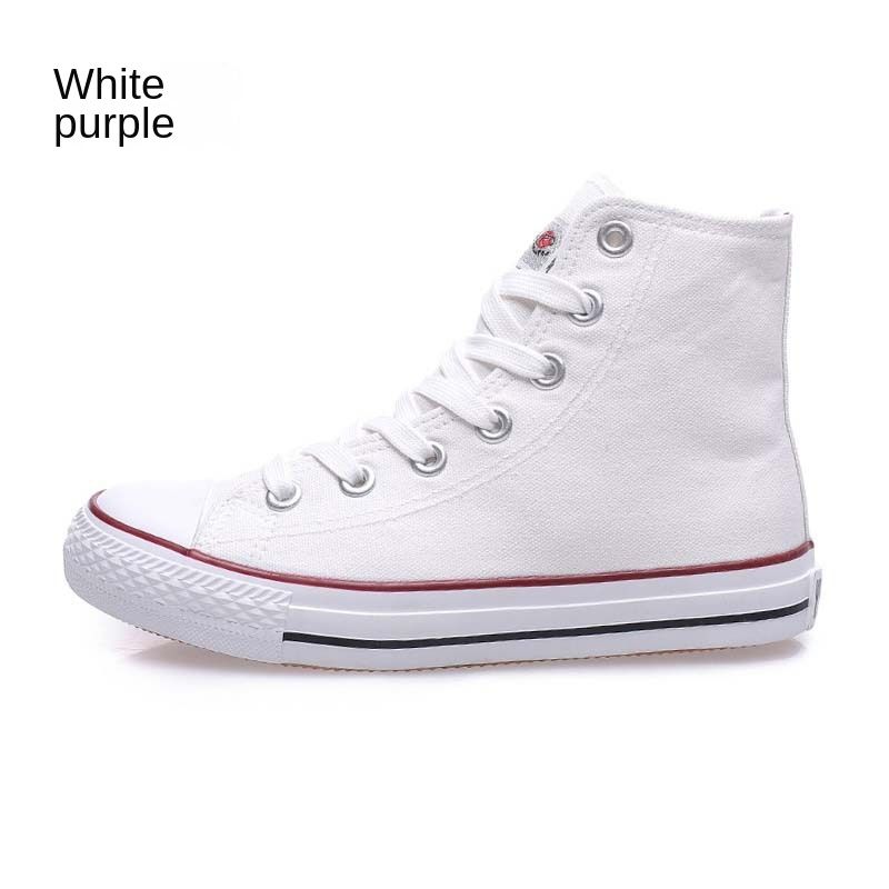 High-Top Women's Shoes Flat Classic Canvas Shoes Casual Sneaker
