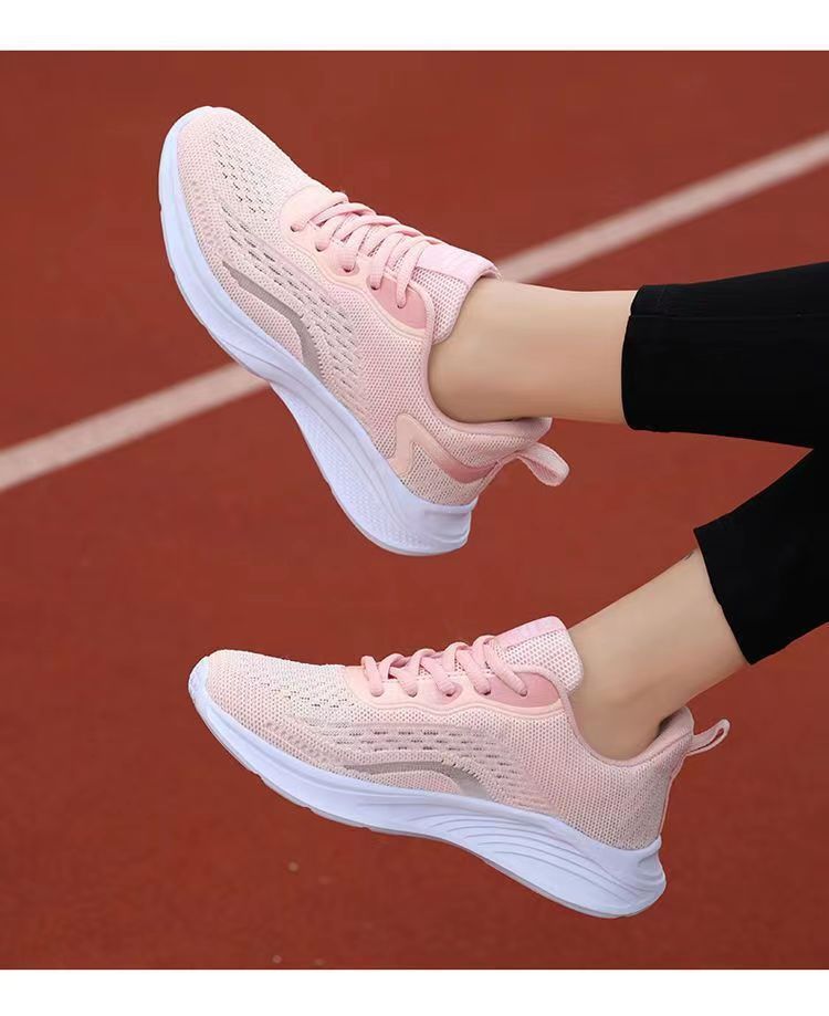 Shoes New Women's Flying Woven Lightweight Breathable Shoes Running Shoes Casual Sneaker Women's