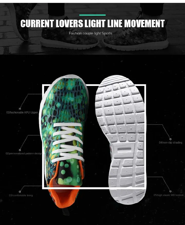 New Breathable Sneaker Women's Shoes Fashionable Mesh Men's Casual Shoes Men's Shoes Men's and Women's Same Style Sneaker