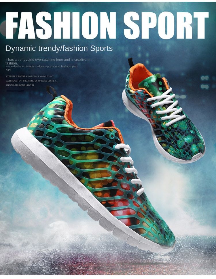 New Breathable Sneaker Women's Shoes Fashionable Mesh Men's Casual Shoes Men's Shoes Men's and Women's Same Style Sneaker