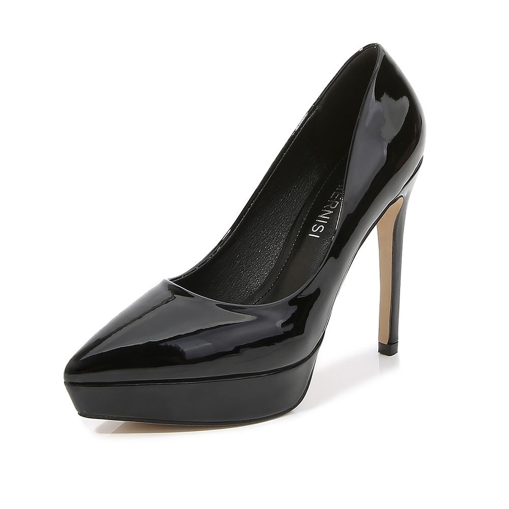 Pointed Toe Pumps Career Stilettos High Heels Women's Leather Shoes High Heels