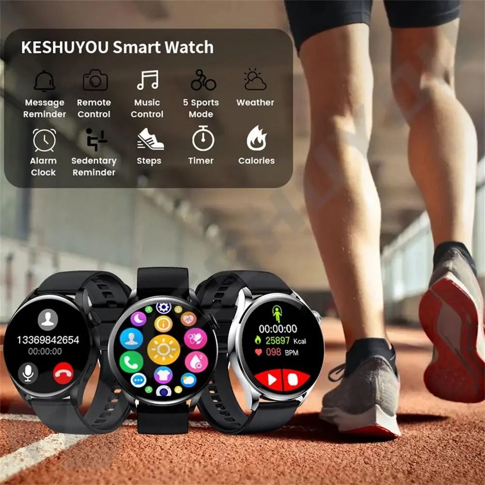 GT5 Smart Watch Men NFC Answer Call Fitness Tracker Wireless Charging Women Clock Weather DIY Dial for IOS Android Phone
