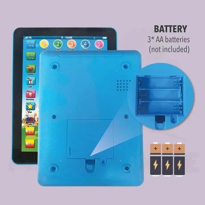 Kids Learning Pad/Tablet Interactive Toddler Toys with Words Numbers Alphabets Music Electronic Educational Toy for Preschool Boys & Girls 3-8 Years Old