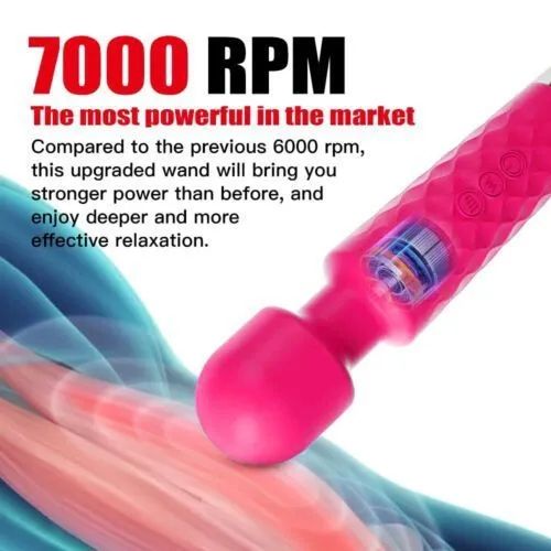 Vibrator Wand,Adult Sex Toy Wand, G Spot Dildo, Clit Vibrator, Sex Vibrators,Clitoris Stimulation,with 8 Speeds & 20 Patterns, Quiet,Fully Waterproof,Vibrating Wand for her Pleasure